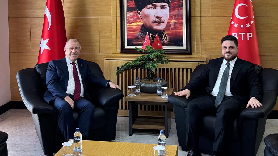 Zafer Partisi Lideri Ümit Özdağ’dan BTP lideri Hüseyin Baş’a ziyaret